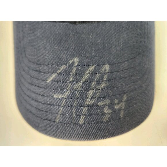 Edmonton Oilers Hockey Club Hat Old Time Hockey Blue Signed #34 Fernando Pisani - Picture 3 of 10